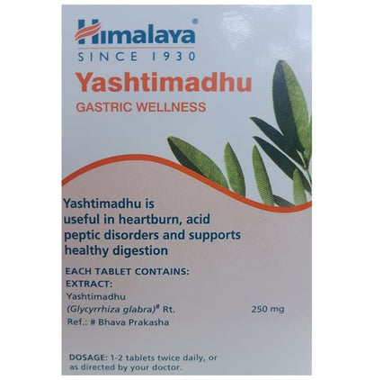 Himalaya Wellness Pure Herbs Yashtimadhu Tablet | Relieves Acidity & Manages Digestive Health