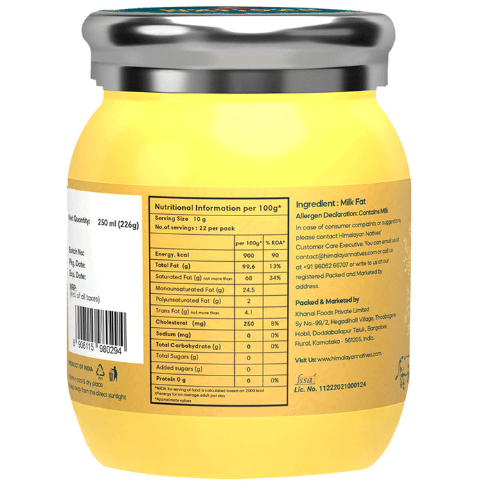 Himalayan Natives Cow Ghee A2 Gir Bilona