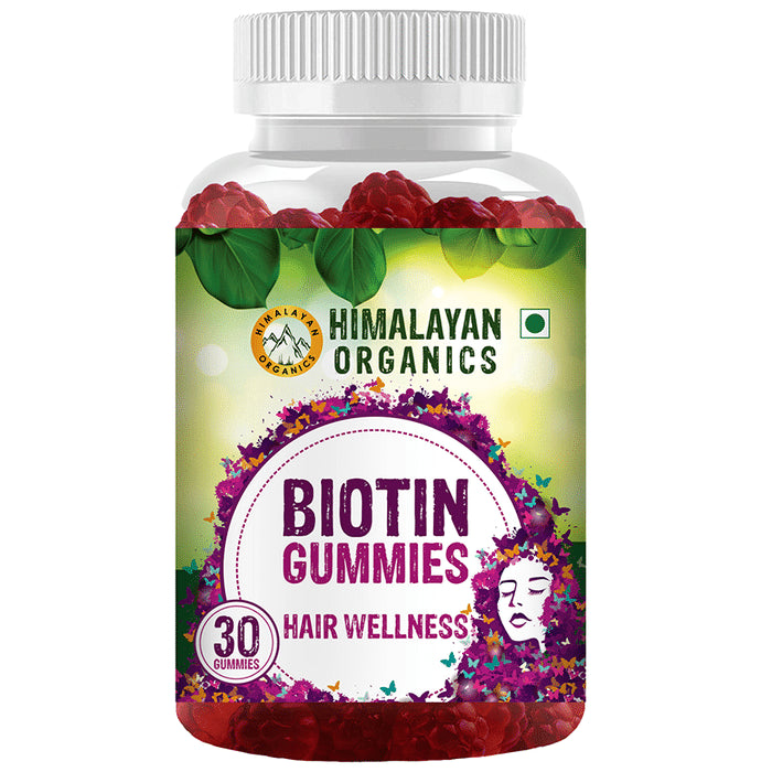 Himalayan Organics Biotin Gummies for Hair, Nails & Skin Health - Classic Derma