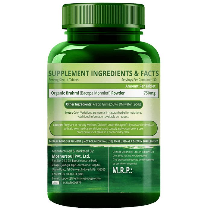 Himalayan Organics Organic Brahmi Tablet