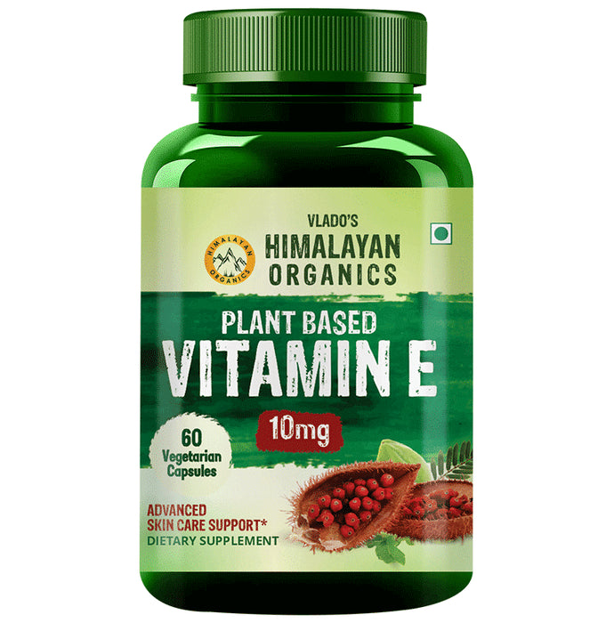 Himalayan Organics Plant Based Vitamin E 10mg Vegetarian Capsule - Classic Derma