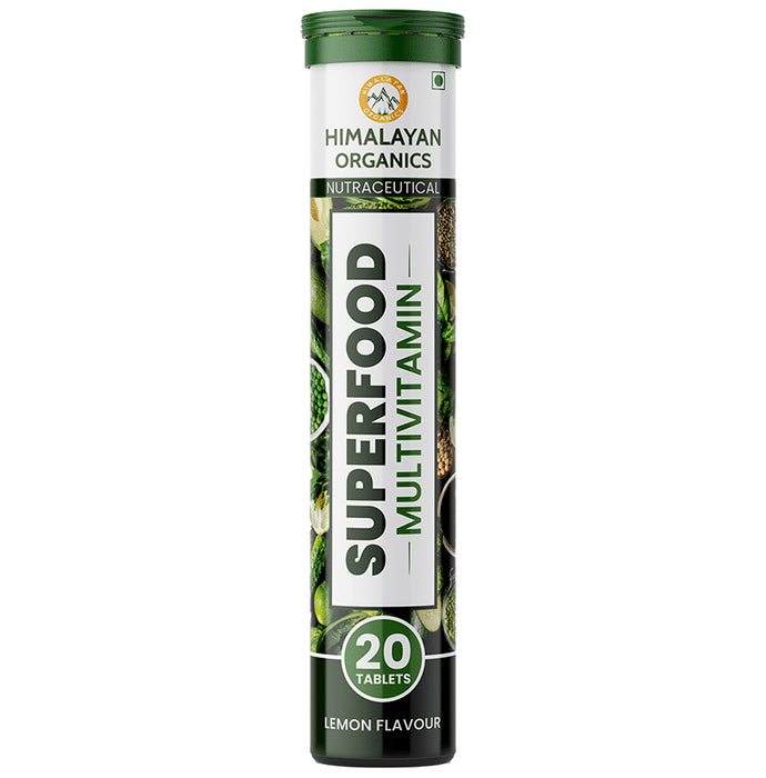 Himalayan Organics Superfood Multivitamin Effervescent Tablet Lemon - Classic Derma