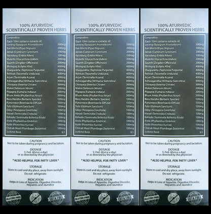 Hindrishi Ayurveda Liv Revive Syrup for Liver Detoxification & Treats Fatty Liver (150ml Each)