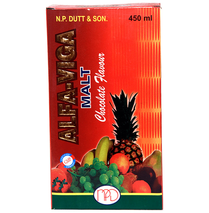 N.P. Dutt & Son Alfa-Viga Malt Syrup Chocolate - Classic Derma