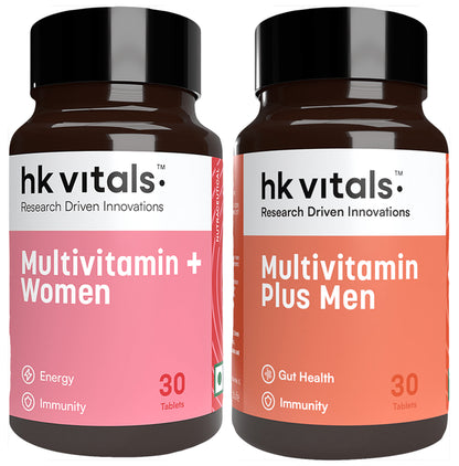 HK Vitals Multivitamin + Men & Women Tablet (30 Each) - Classic Derma