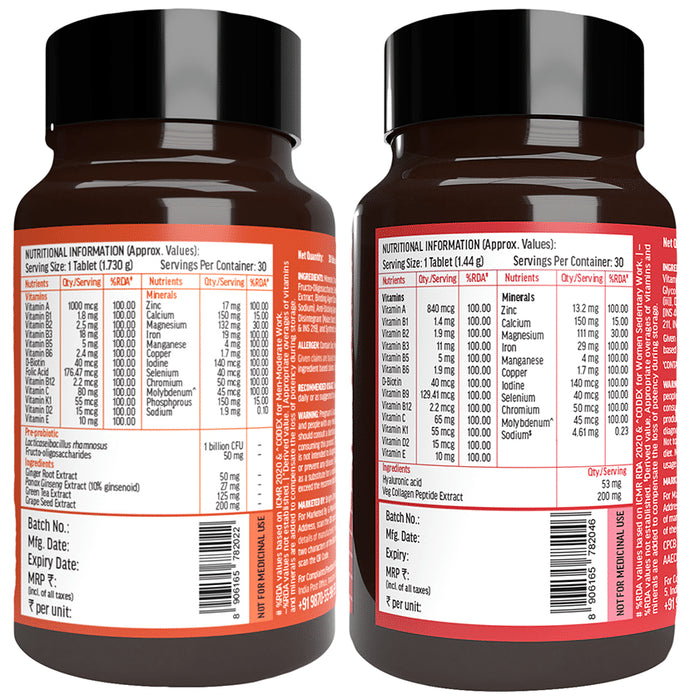 HK Vitals Multivitamin + Men & Women Tablet (30 Each)