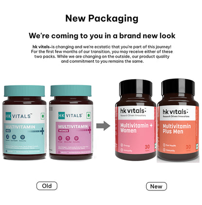 HK Vitals Multivitamin + Men & Women Tablet (30 Each)