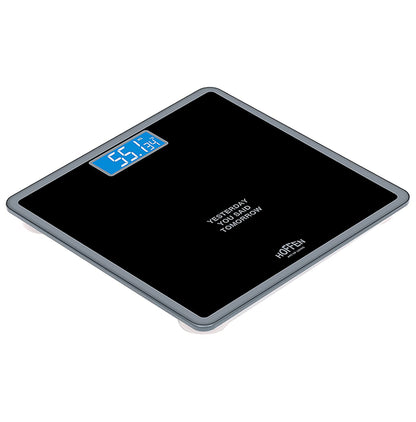 Hoffen Digital/LCD Weighing Scale Black with Blue Backlight