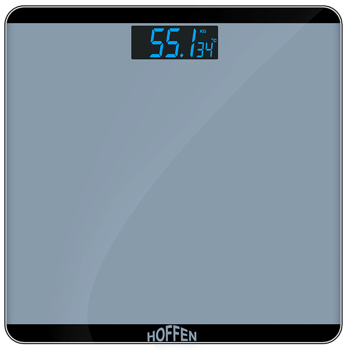 Hoffen Digital/LCD Weighing Scale Grey Glass - Classic Derma