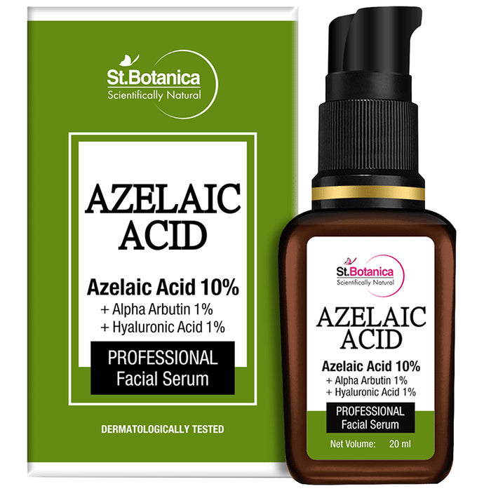 St.Botanica Azelaic Acid 10% + Alpha Arbutin 1% + Hyaluronic Acid 1% Professional Facial Serum - Classic Derma
