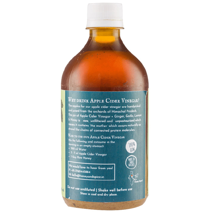 Honey and Spice Apple Cider Vinegar Ginger Garlic Lemon and Honey