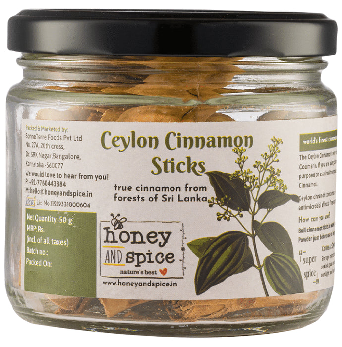 Honey and Spice Ceylon Cinnamon Sticks - Classic Derma