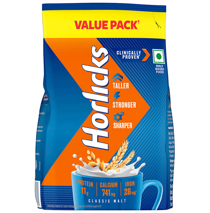 Horlicks Health & Nutrition Drink Classic Malt - Classic Derma