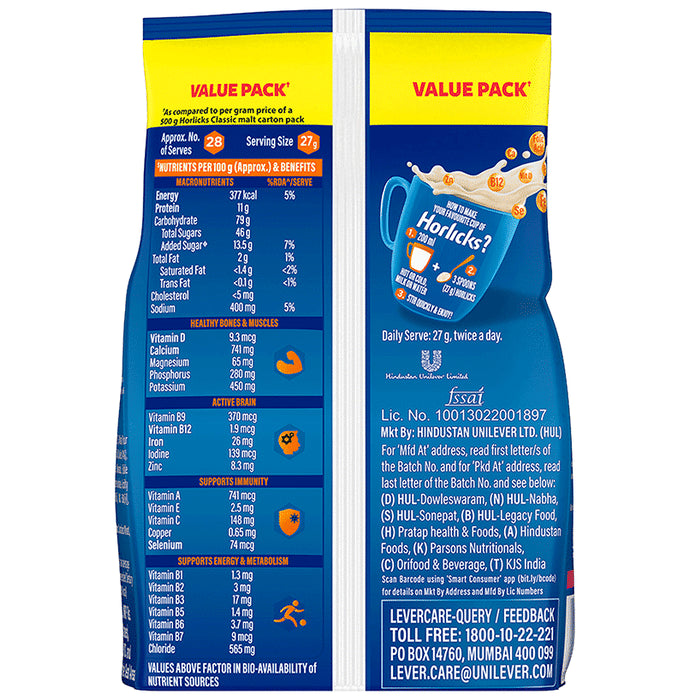 Horlicks Health & Nutrition Drink Classic Malt