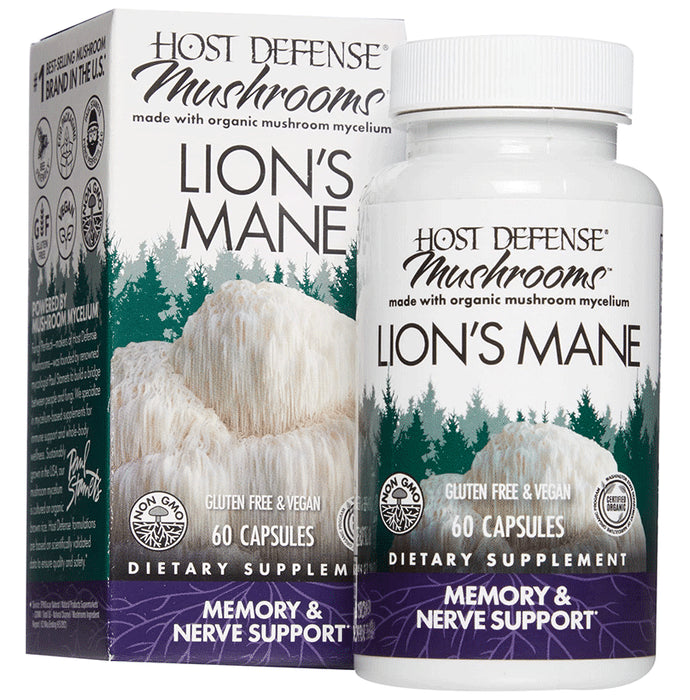 Host Defense Lions Mane Capsule - Classic Derma