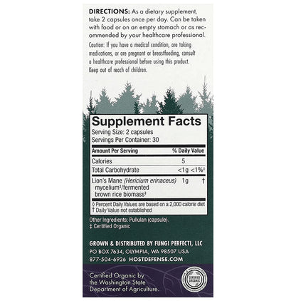 Host Defense Lions Mane Capsule