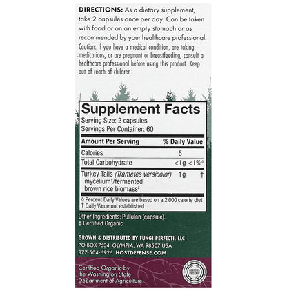 Host Defense Mushroom Turkey Tail Capsule