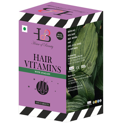House of Beauty Hair Vitamins with Anagain Tablet