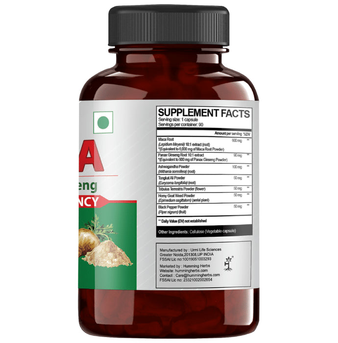 Humming Herbs Berberine + Maca with Panax Ginseng Capsule (90 Each)