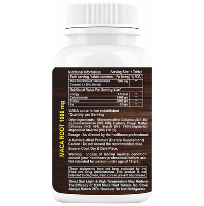 HXN Maca Root 1000mg Tablet
