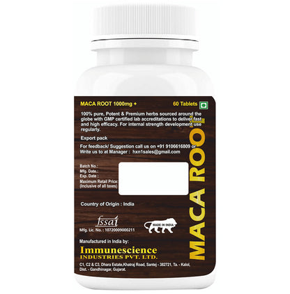HXN Maca Root 1000mg Tablet