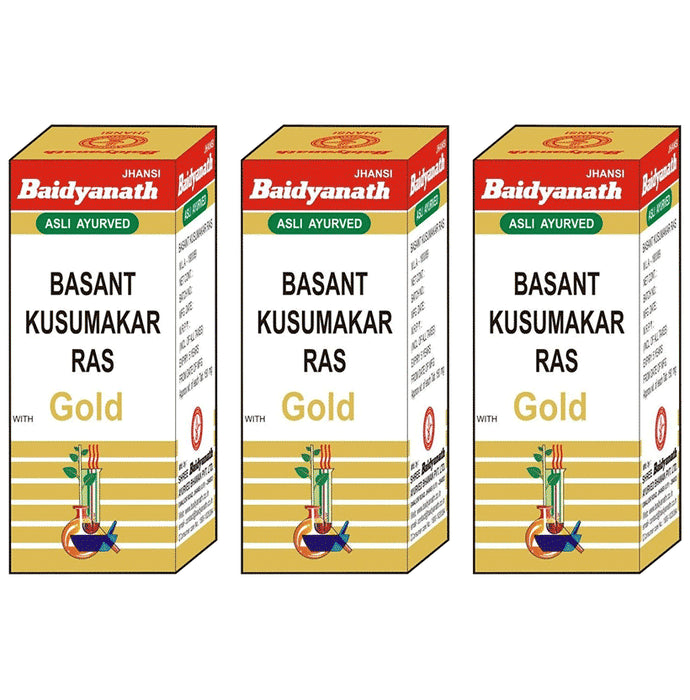 Baidyanath (Jhansi) Basant Kusumakar Ras with Gold - Classic Derma