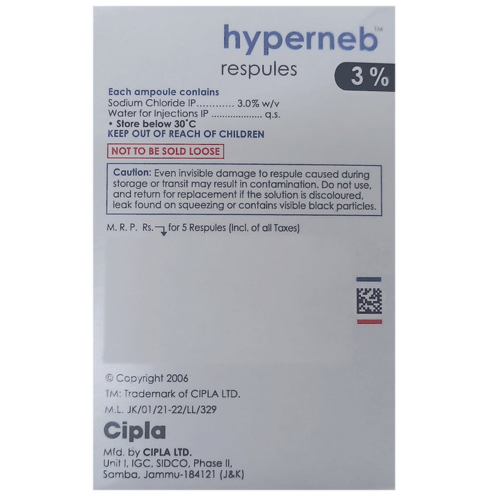 Hyperneb 3% Respules (4ml Each)