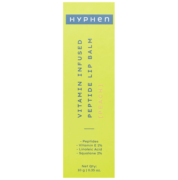 Hyphen Vitamin Infused Peptide Lip Balm Peach - Classic Derma