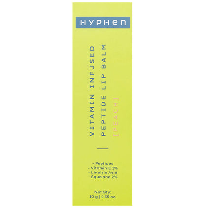 Hyphen Vitamin Infused Peptide Lip Balm Peach - Classic Derma