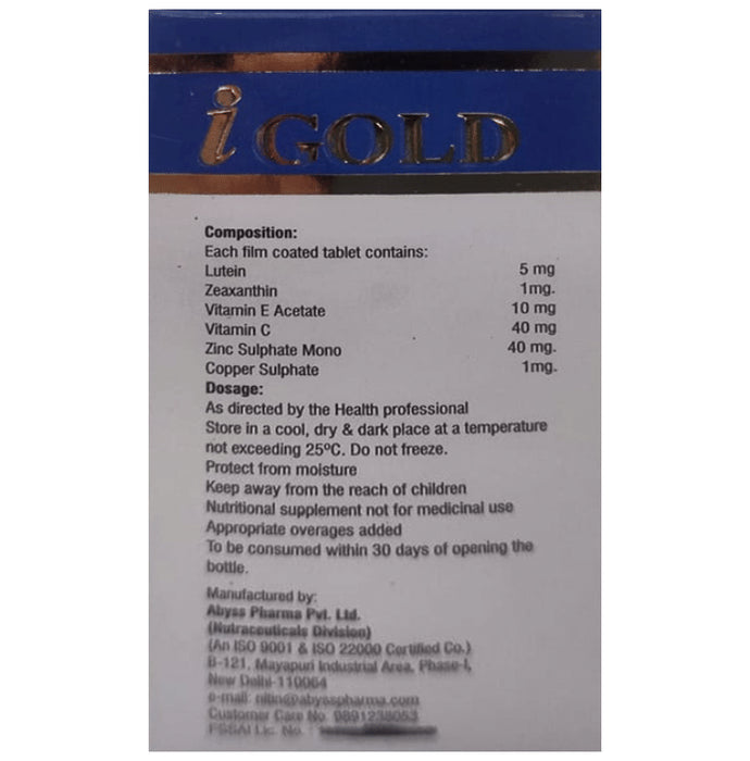 i Gold Health Enhancer Tablet