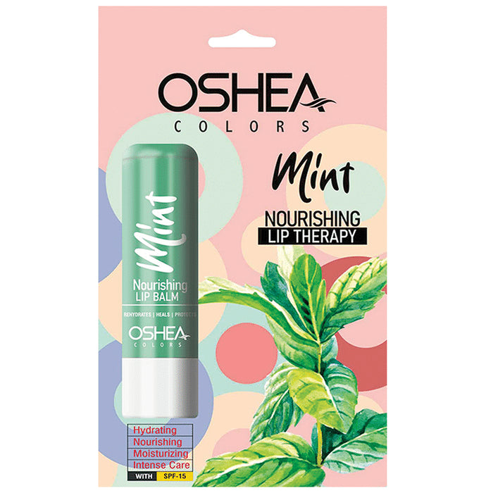 Oshea Herbals Mint Nourishing Lip Therapy (4.5gm Each) SPF 15 - Classic Derma