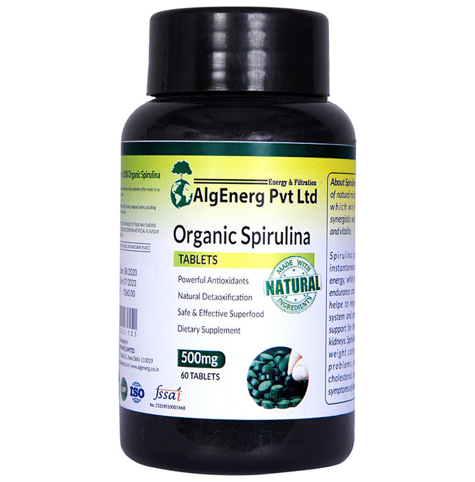 AlgEnergy Organic Spirulina Tablet - Classic Derma