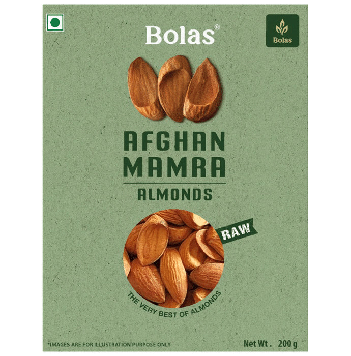 Bolas Afghan Mamra Raw Almonds - Classic Derma