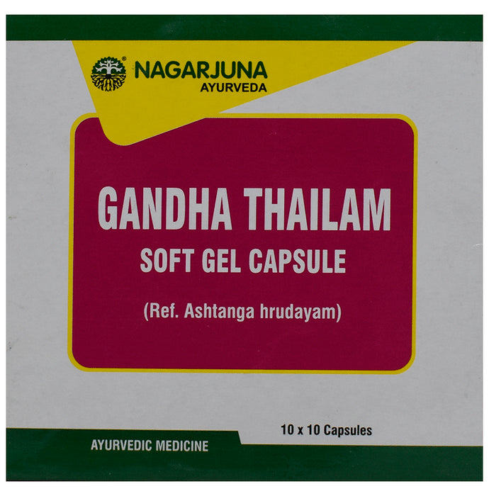 Nagarjuna Gandha Thailam Soft Gel Capsule - Classic Derma