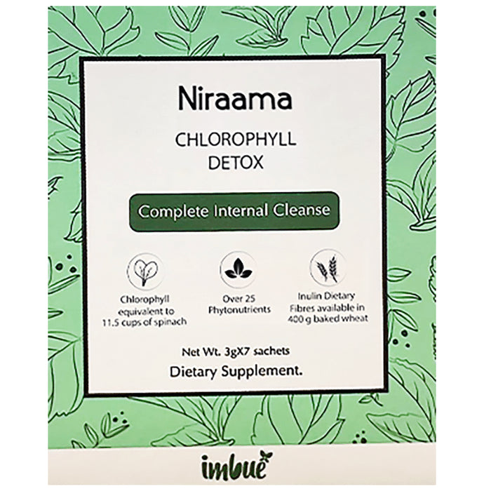 Imbue Niraama Chlorophyll Detox Complete Internal Cleanse Sachet (3gm Each) - Classic Derma