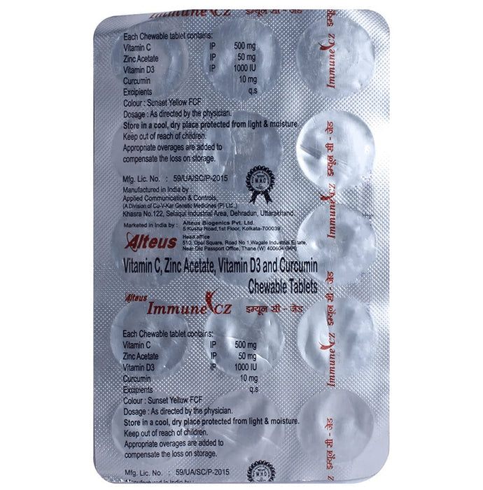 Immune CZ Chewable Tablet - Classic Derma