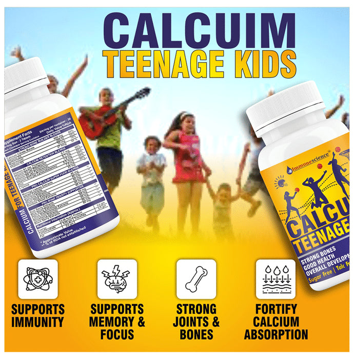 Immunescience Calcuim Teenage Kids Tablet (60 Each)
