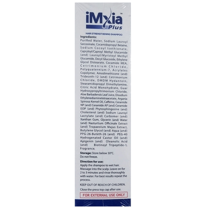 Imxia Plus Hair Strengthening Shampoo | Nourishes Scalp & Protects from Hair Damage | Sulphate & Paraben Free