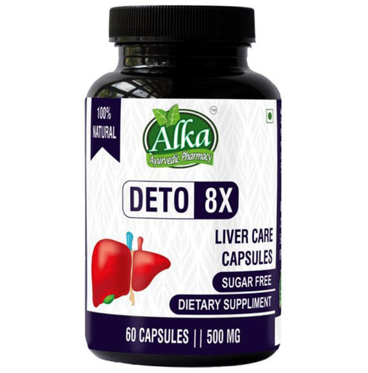 Alka Ayurvedic Pharmacy Deto 8x Liver Care Capsule - Classic Derma