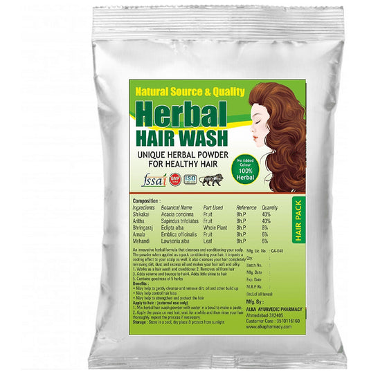 Alka Ayurvedic Pharmacy Herbal Hair Wash Powder - Classic Derma