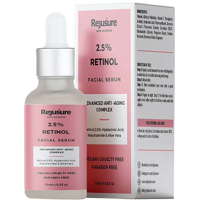 Rejusure 2.5% retinol Facial Serum - Classic Derma