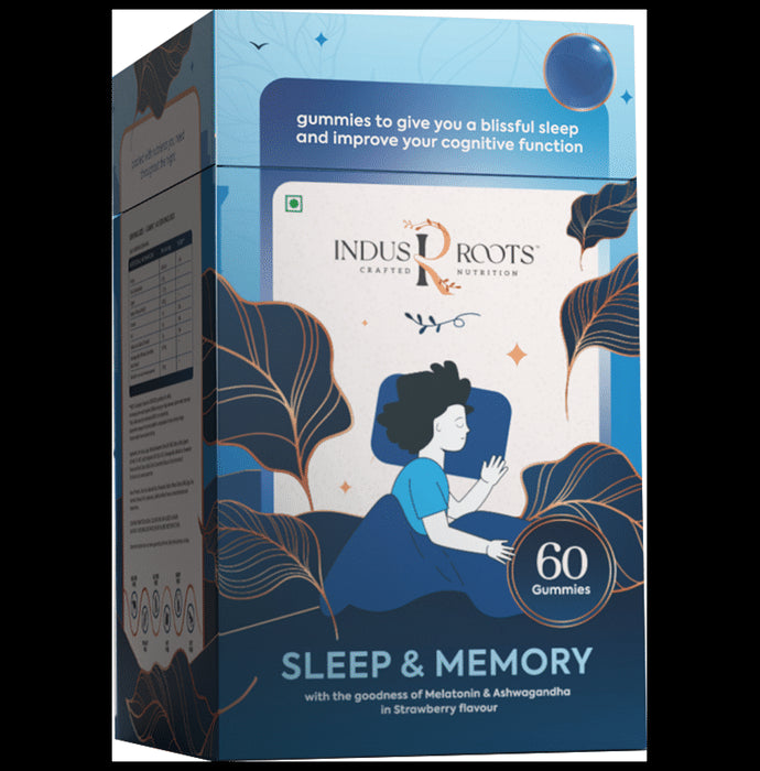 Indus Roots Sleep & Memory Gummy Strawberry - Classic Derma
