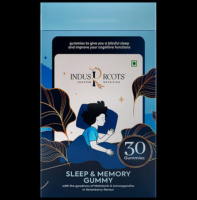 Indus Roots Sleep & Memory Gummy Strawberry - Classic Derma