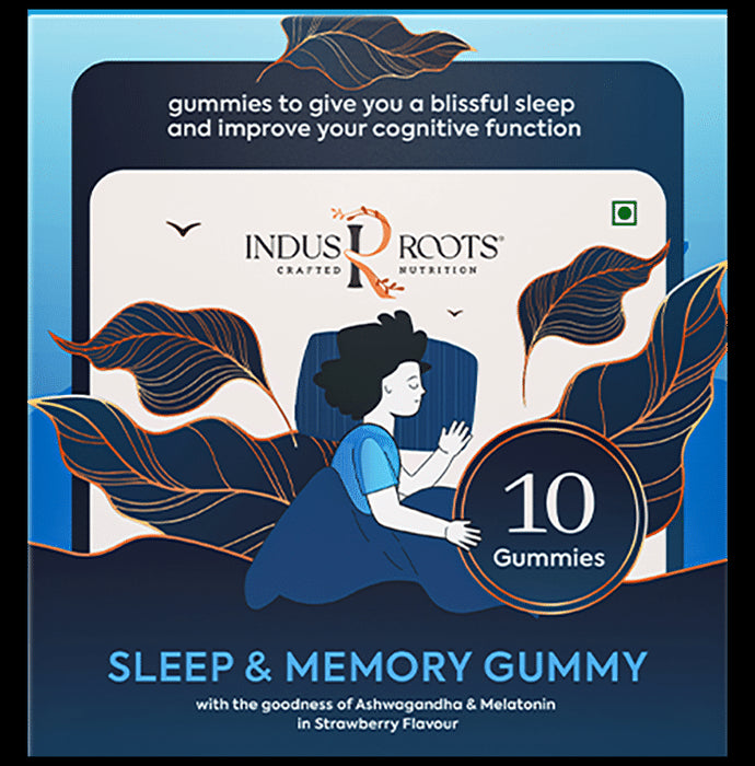 Indus Roots Sleep & Memory Gummy Strawberry - Classic Derma