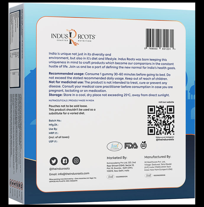 Indus Roots Sleep & Memory Gummy Strawberry