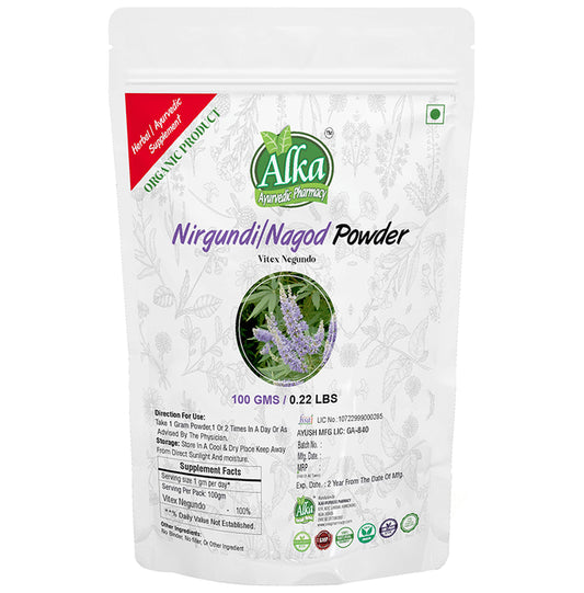 Alka Ayurvedic Pharmacy Nirgundi Nagod Powder - Classic Derma