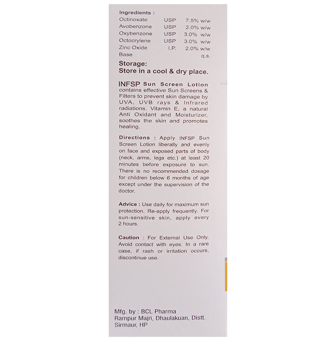 INFSP Sunscreen Lotion (100ml Each) SPF 50++