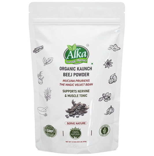 Alka Ayurvedic Pharmacy Organic Kaunch Beej Powder - Classic Derma