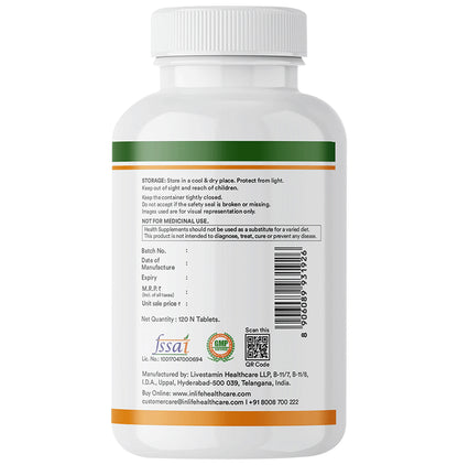 Inlife Bonelife Plus | With Calcium, Zinc Magnesium, Vitamin D2+K2 with Folic Acid for Bone Health | Tablet