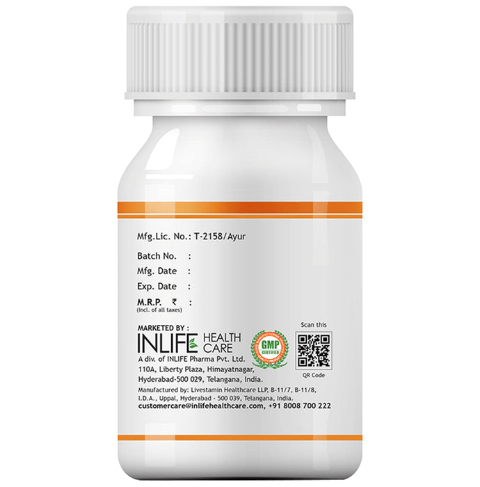 Inlife Curcumin C3 Complex (95% Curcuminoids) 500 mg Turmeric with Bioperine | For Liver Care & Superior Absorption
